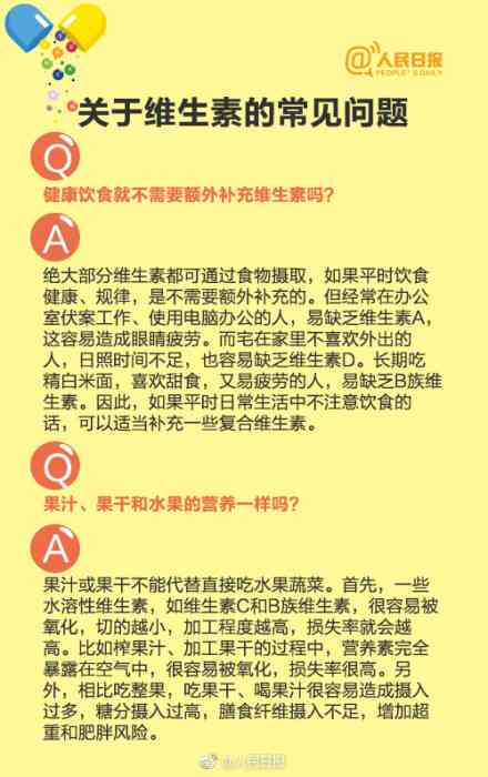 维生素不能随便吃！收好这份科学补充维生素指南